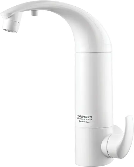 Filtro purificador de agua Acqua Due instalação parede branco 7411040 Lorenzetti