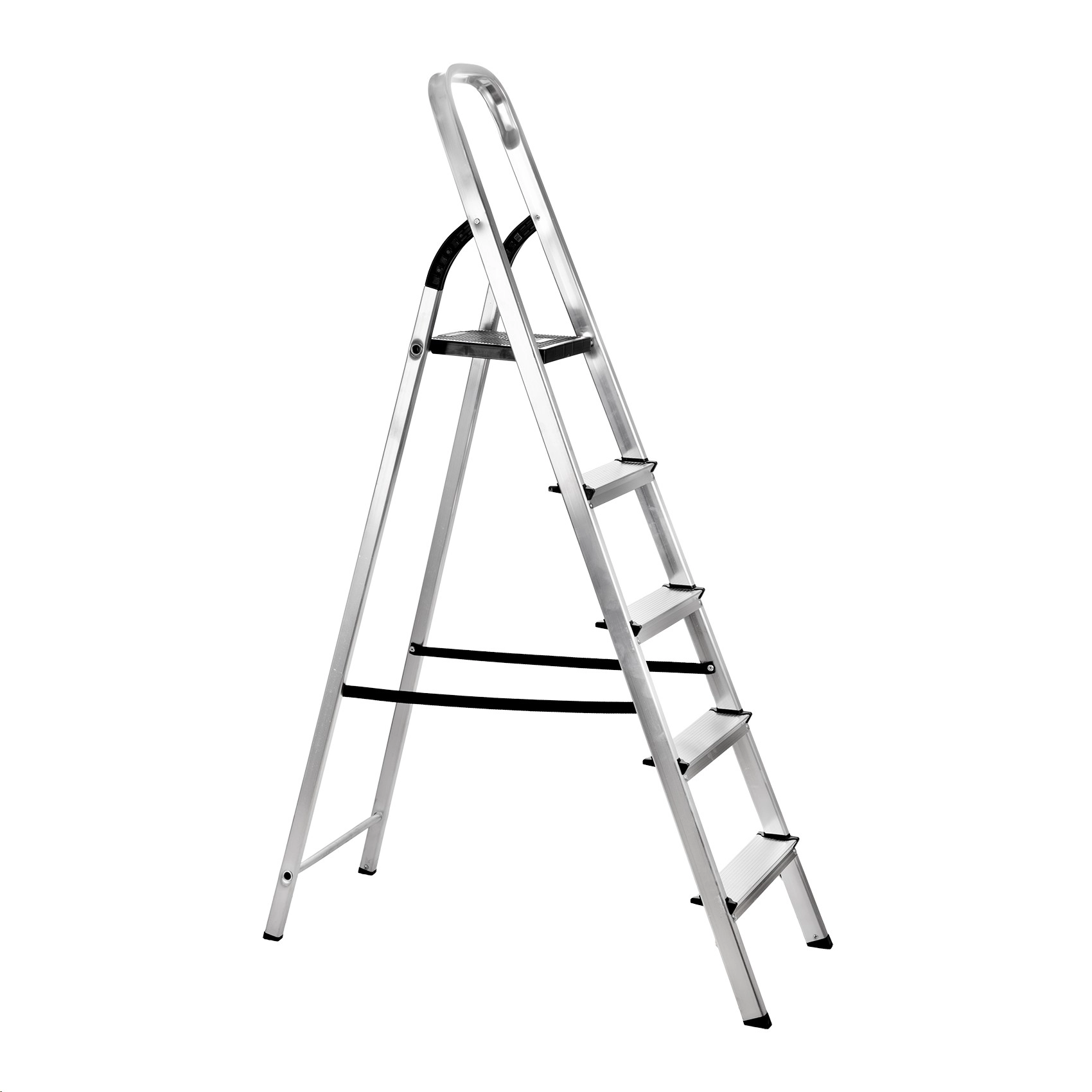 Escada Tesoura de Uso Doméstico em Alumínio 5 Degraus - Quality