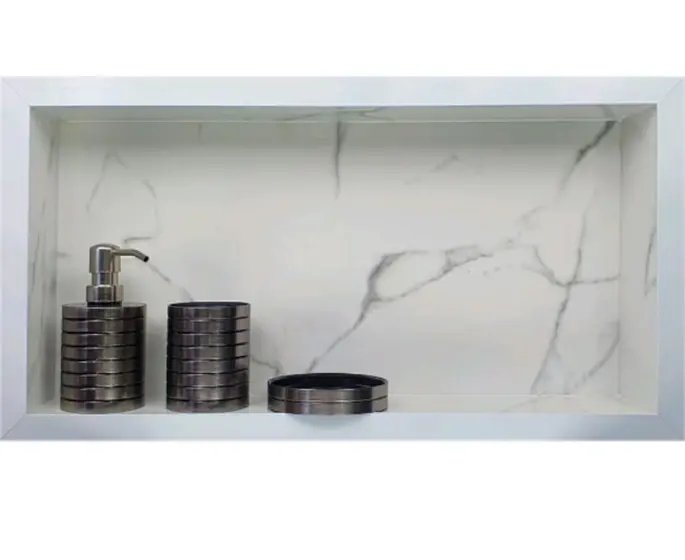 Nicho Porcelanato Banheiro Box Porta Shampoo 30x60 - Empório dos Nichos
